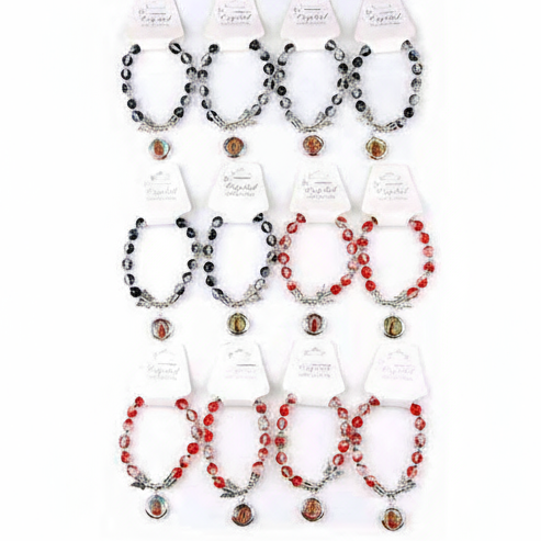 12 Pc Pulceras de Virgen de Guadalupe