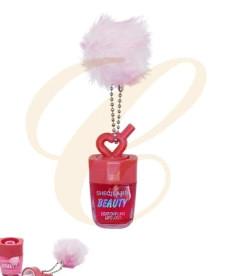 Lipgloss con llavero