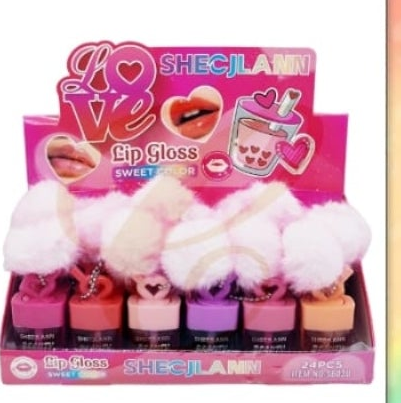 Lipgloss con llavero